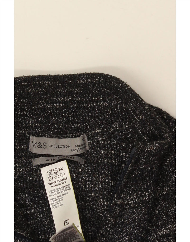 Ανδρικό πουλόβερ MARKS & SPENCER Ζακέτα XL Πολυεστέρας με γκρι φλύκταινες