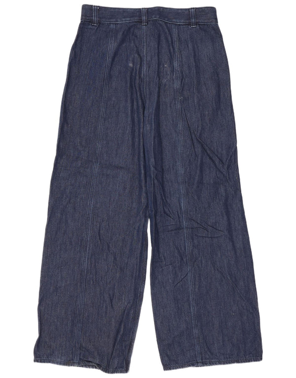 Cos γυναικείο ψηλό ψηλό φαρδύ τζιν EU 40 Medium W34 L30 Navy Blue Cotton