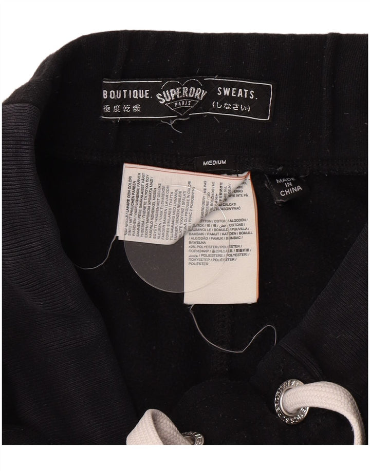 Superdry Γυναικεία φόρμα φόρμας γραφικά Joggers UK 12 Medium Black