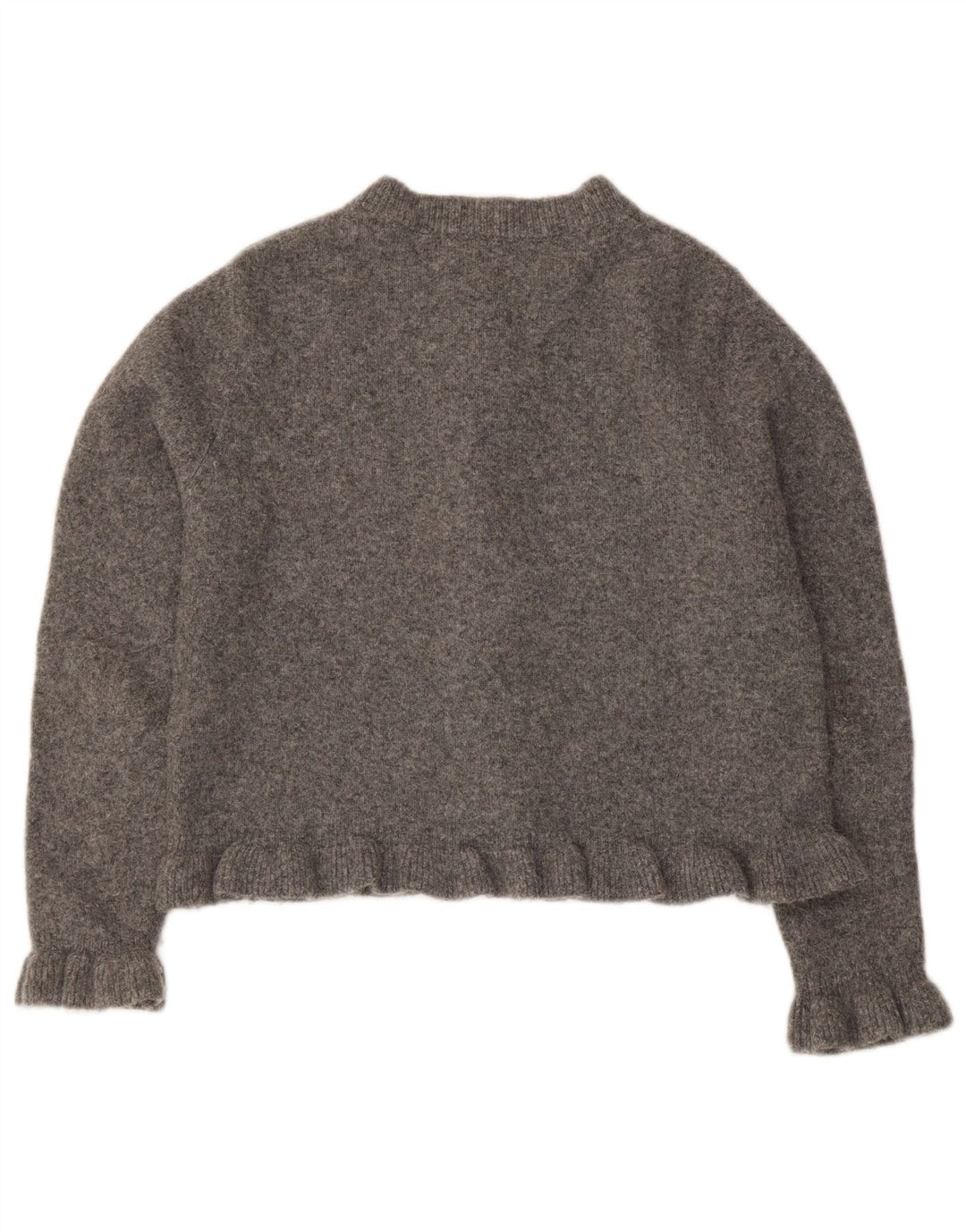 Zara Γυναικείο Bolero Jumper UK 14 Medium Grey Polyester