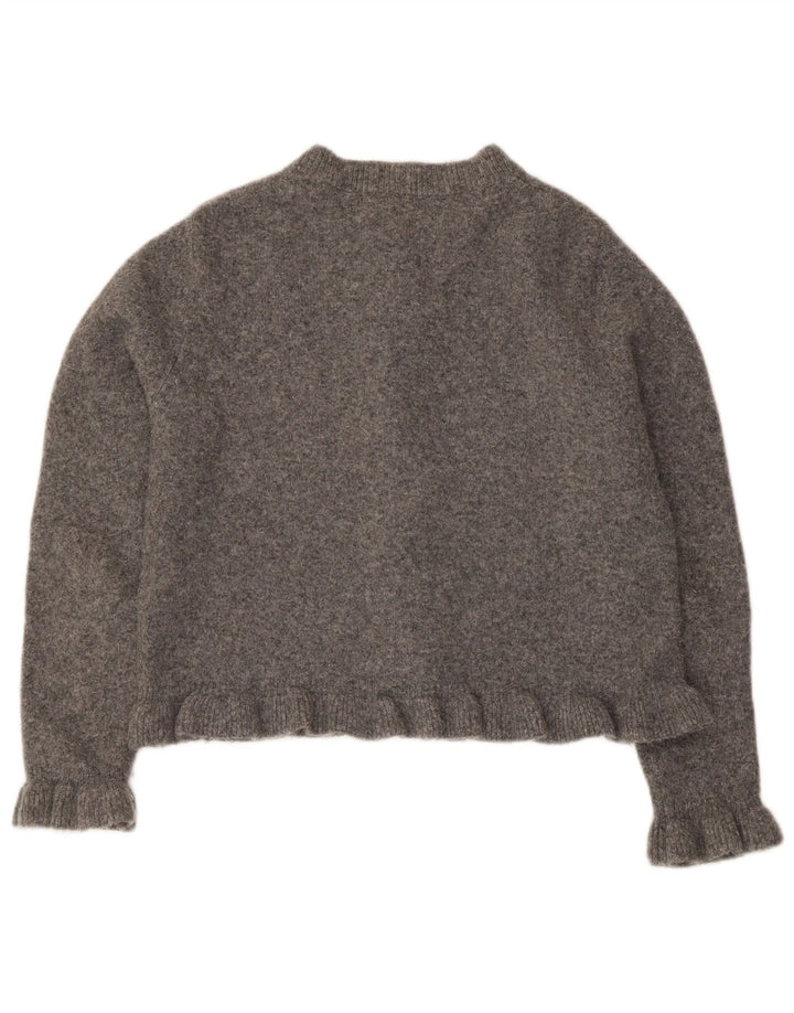 Zara Γυναικείο Bolero Jumper UK 14 Medium Grey Polyester