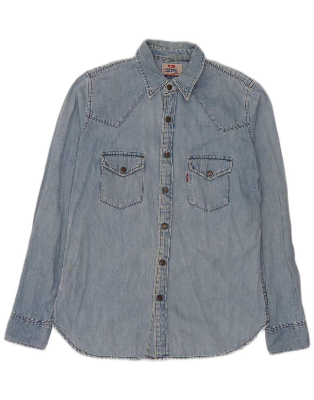 Ανδρικό τζιν πουκάμισο Levi's μεγάλο μπλε βαμβακερό