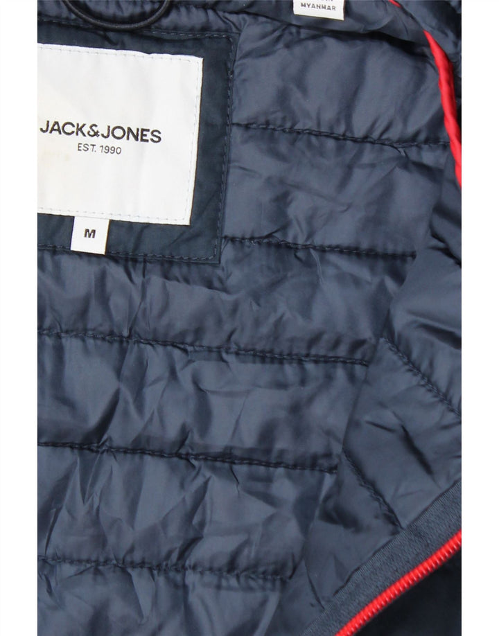 Jack & Jones Ανδρικό μπουφάν με κουκούλα UK 38 Medium Navy Blue