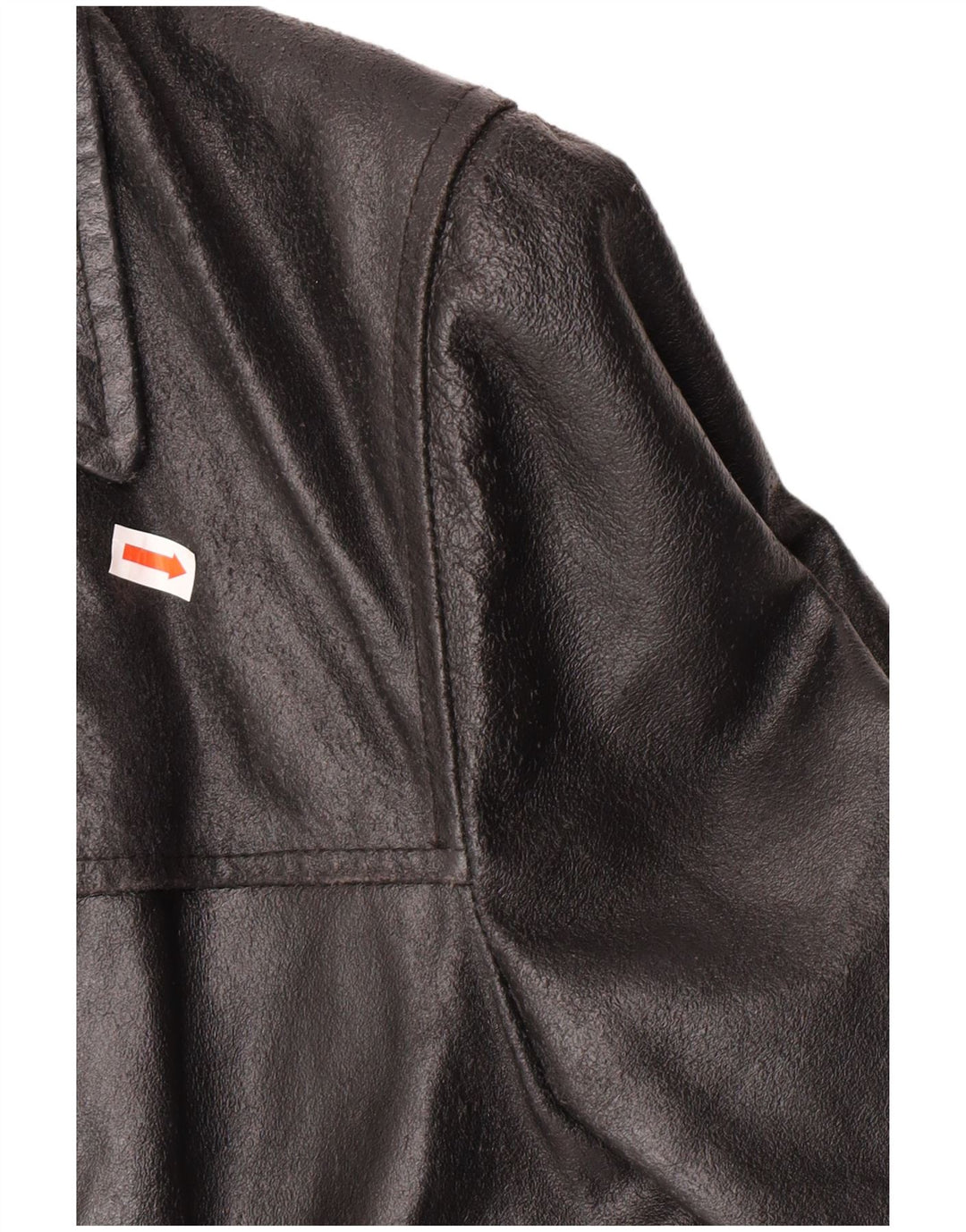 Vintage Γυναικείο Δερμάτινο Μπουφάν UK 12 Medium Black Leather Classic