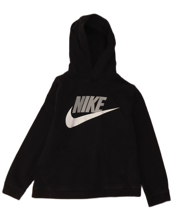 Nike Boys Graphic Hoodie Jumper 12-13 ετών, μεγάλο μαύρο βαμβακερό