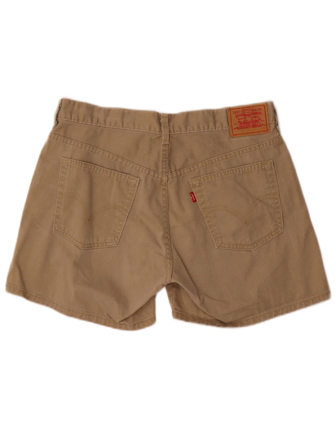 Γυναικείο Casual σορτς Levi's US 12 Large W32 Μπεζ βαμβακερό