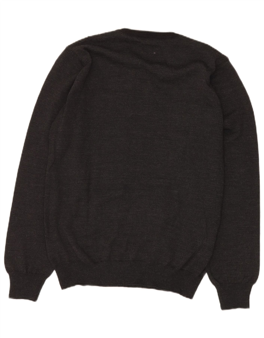 KITARO Ανδρικό πουλόβερ με λαιμόκοψη με λαιμόκοψη μεγάλο γκρι μαλλί