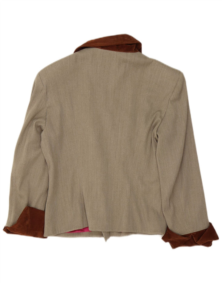 C'EST COMMECA Γυναικείο σακάκι UK 12 Medium Grey Colourblock