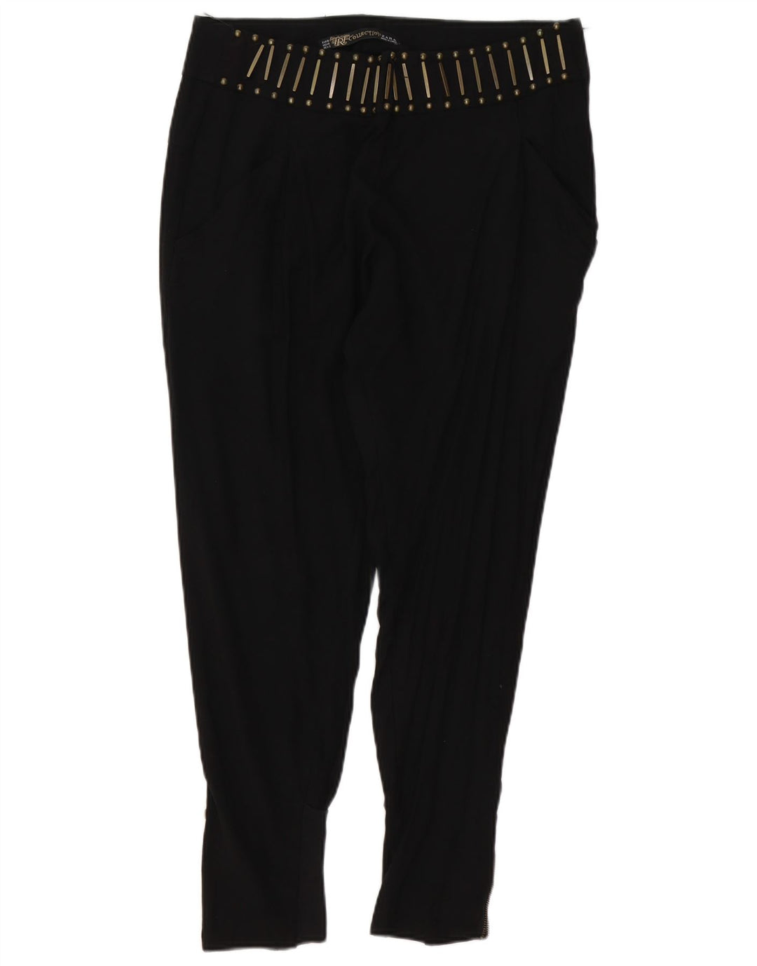 Zara Γυναικείο Slim Cropped Παντελόνι Medium W28 L27 Μαύρο