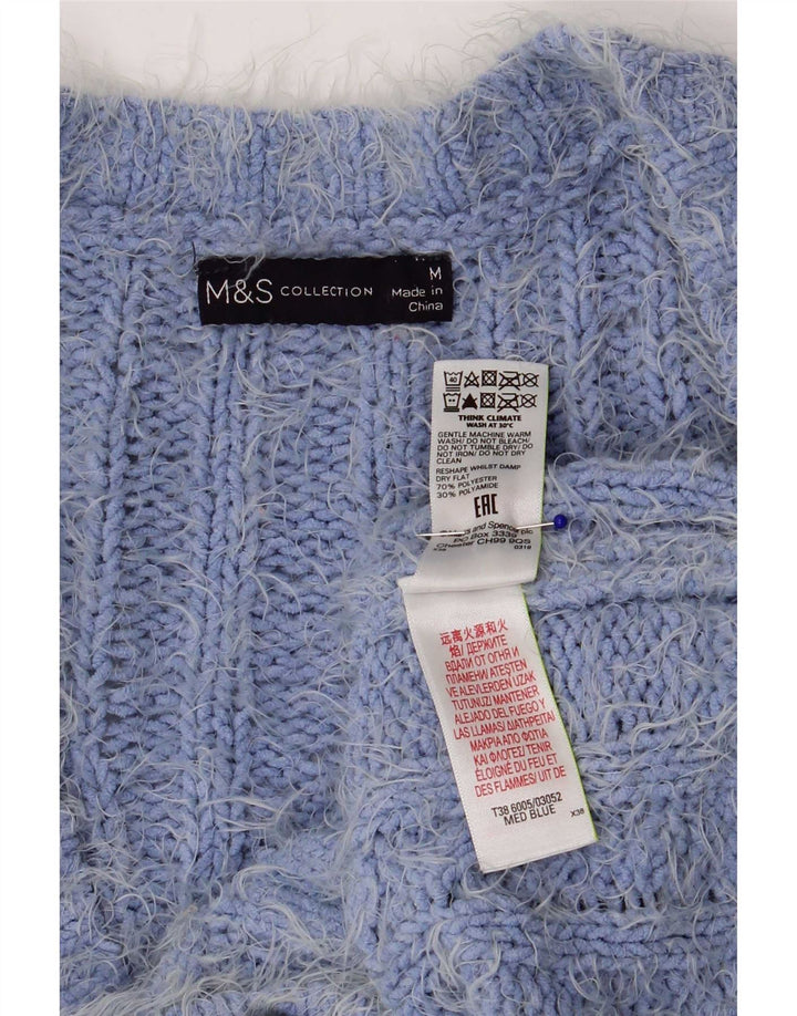 Γυναικεία ζακέτα Marks & Spencer UK 14 Medium Blue Polyester