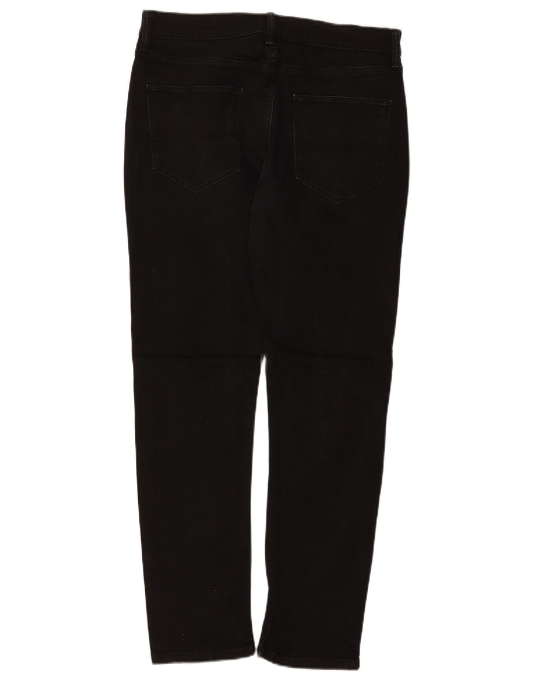 Marks & Spencer Mens Regular Slim Jeans W32 L31 Μαύρο βαμβακερό