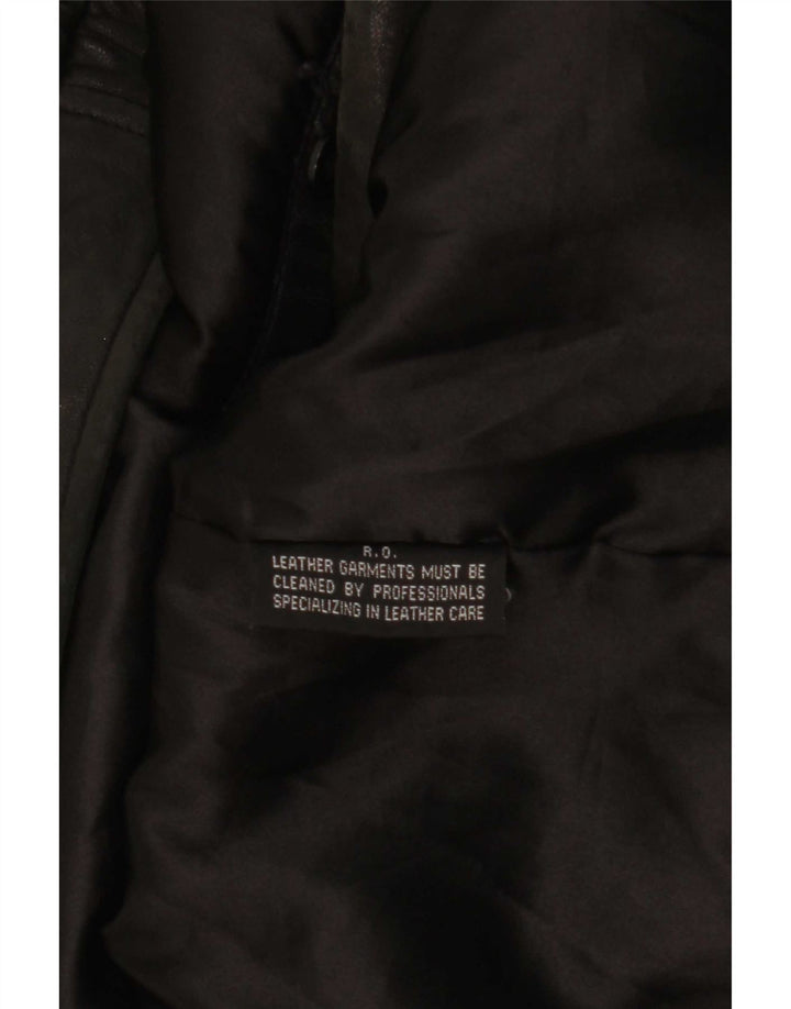 Hathaway Ανδρικό Δερμάτινο Μπουφάν UK 42 XL Μαύρο Δερμάτινο