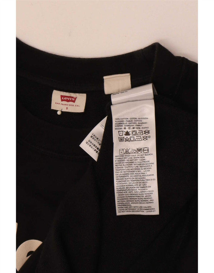 Ανδρικό γραφικό φούτερ Levi's Small μαύρο βαμβακερό