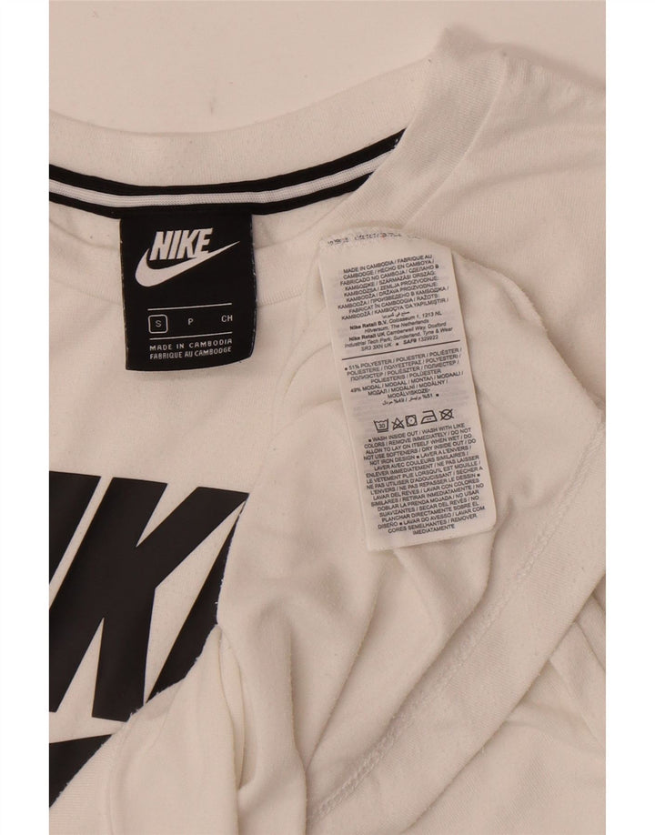 Γυναικείο γραφικό μπλουζάκι Nike Top UK 10 Small White Polyester