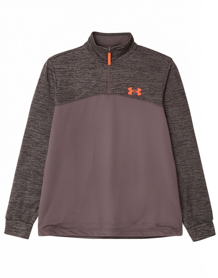 Ανδρική φόρμα πουλόβερ κρύου εξοπλισμού Under Armour Top Medium Grey Flecked