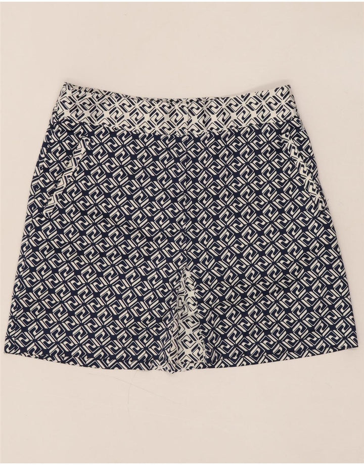 Γυναικεία μίνι φούστα IZOD US 4 Small W30 Navy Blue Geometric Polyester