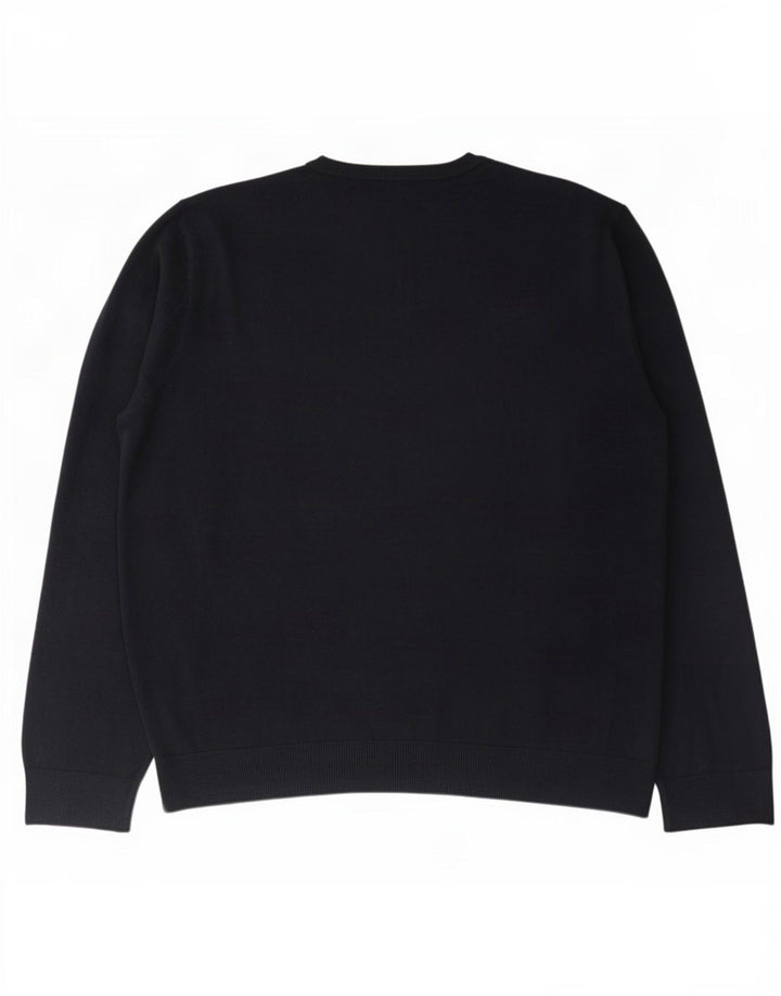 Ανδρικό πουλόβερ Marks & Spencer Crew Neck Jumper 3XL Navy Blue Acrylic