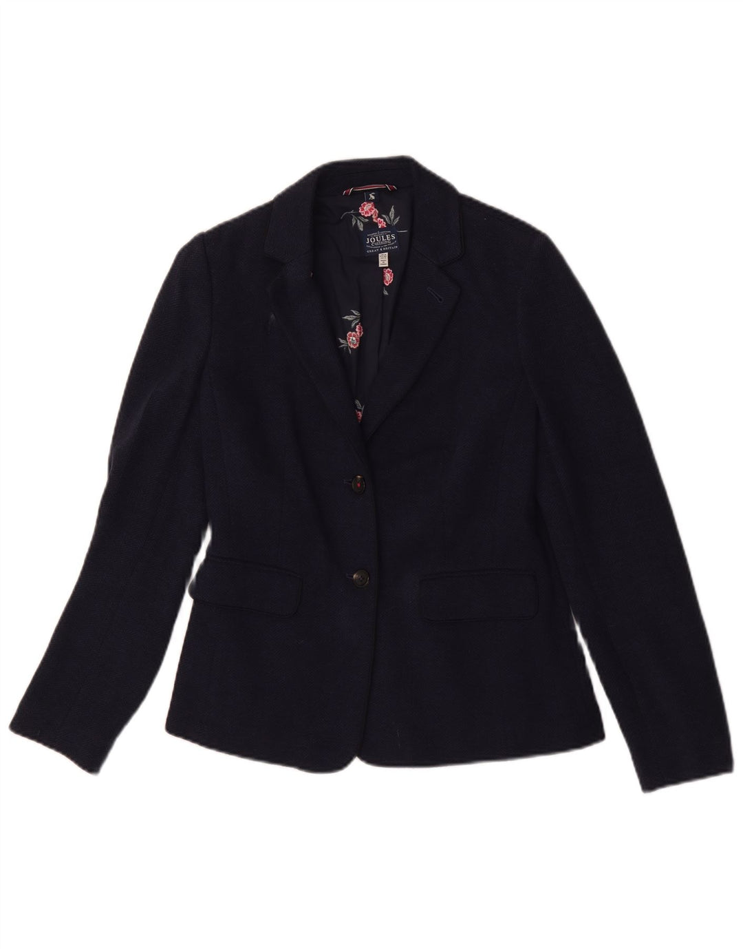 Joules Γυναικείο μπουφάν blazer UK 8 Small Navy Blue Ψαροκόκαλο