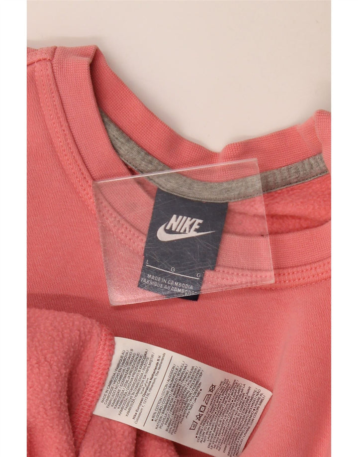 Ανδρικό φούτερ Nike Jumper μεγάλο ροζ βαμβακερό