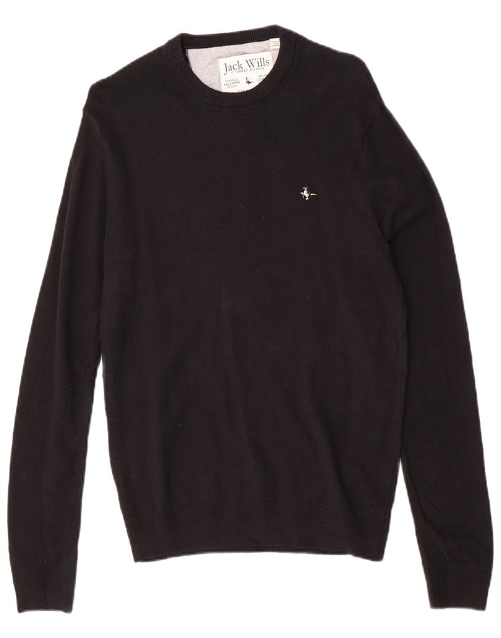 Jack Wills Ανδρικό πουλόβερ με λαιμόκοψη, μικρό, βαμβακερό