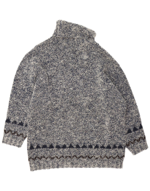 GIESSWEIN Γυναικείο πουλόβερ με ρολό λαιμόκοψη EU 40 Medium Grey Fair Isle