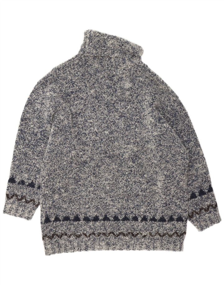 GIESSWEIN Γυναικείο πουλόβερ με ρολό λαιμόκοψη EU 40 Medium Grey Fair Isle