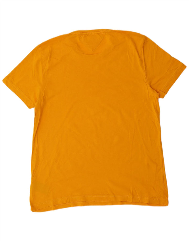 Tommy Hilfiger Ανδρικό γραφικό T-Shirt Top μεγάλο κίτρινο βαμβακερό