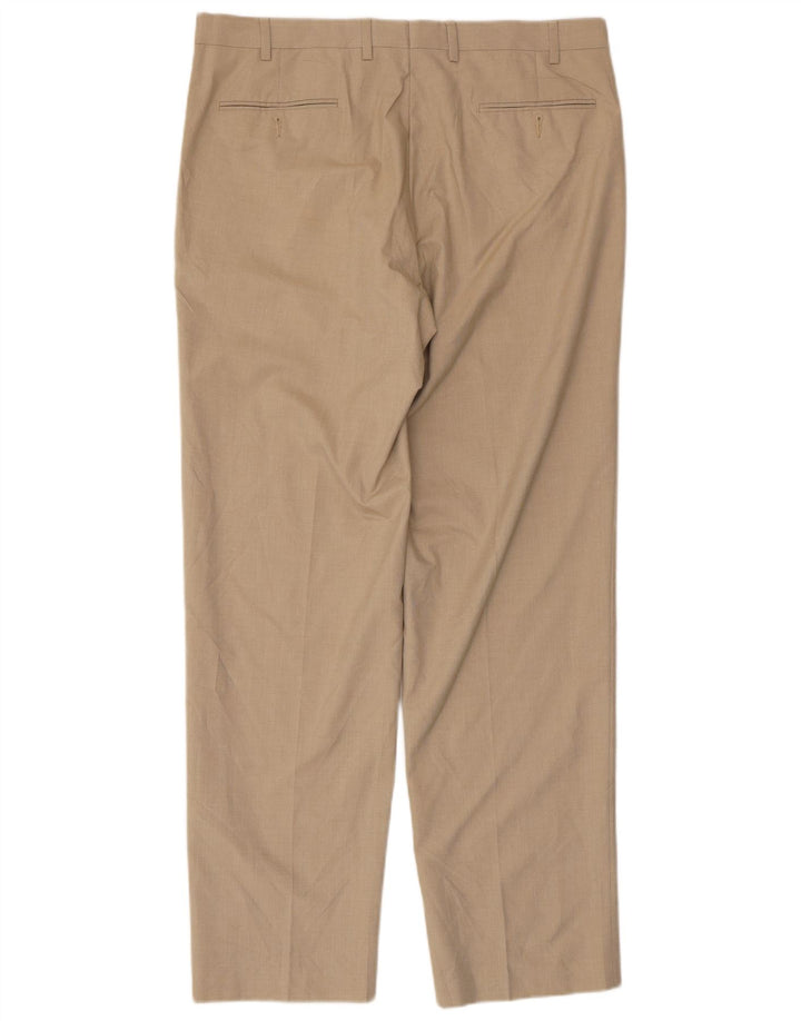 CHAPS Ανδρικό ίσιο παντελόνι W36 L32 Beige Polyester
