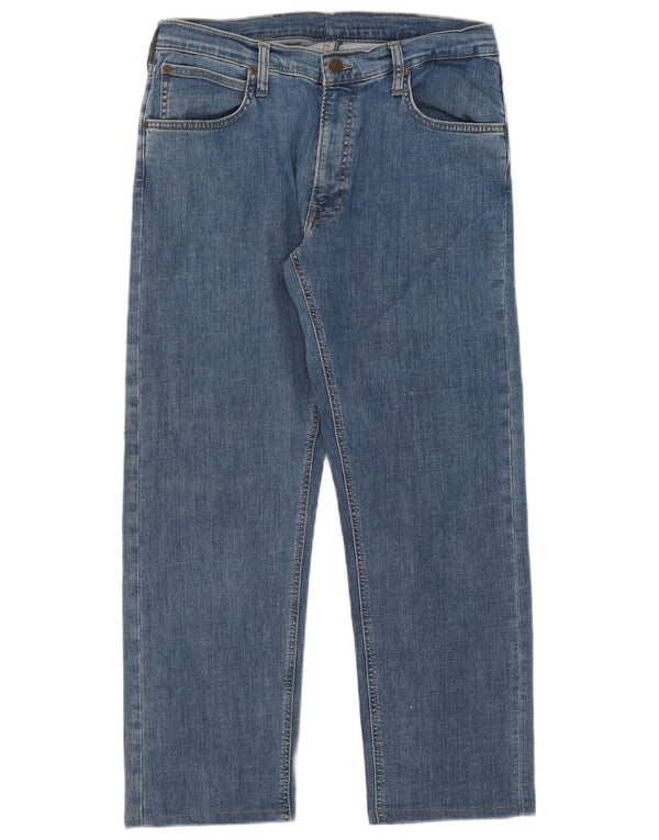 Lee Womens Daren Zip Fly Straight Jeans W34 L27 Μπλε βαμβακερό