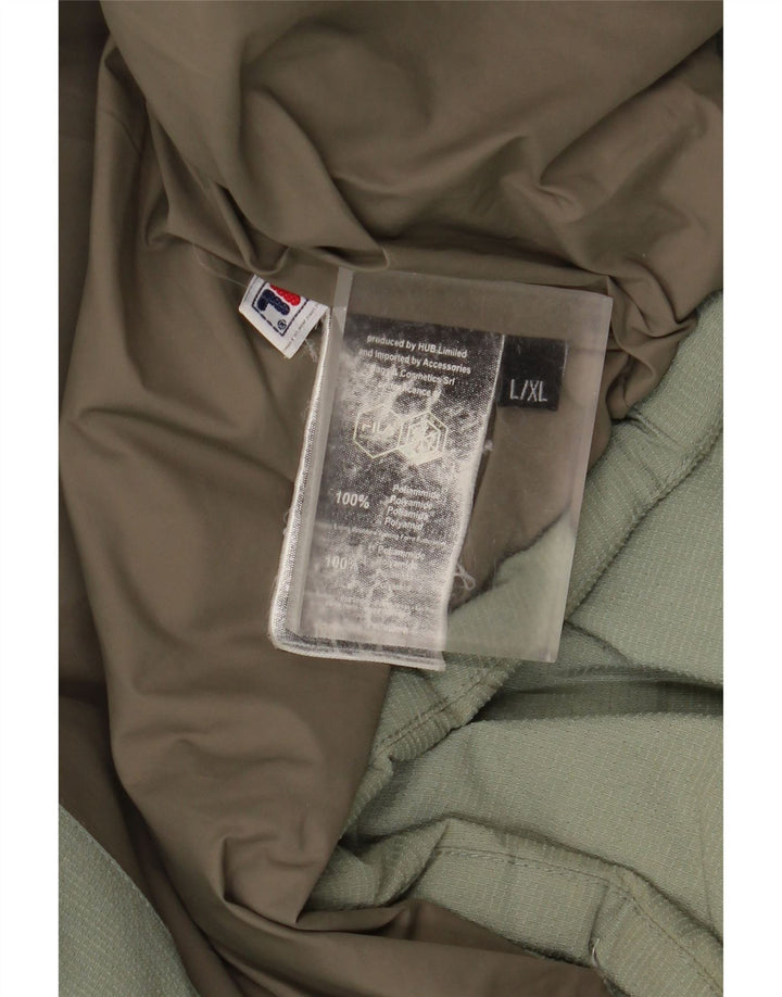 Fila Ανδρικό μπουφάν με κουκούλα UK 40 Large Green Polyamide