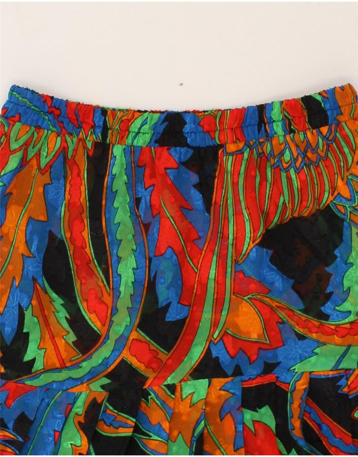 VINTAGE Womens Abstract Pattern Flared Skirt W32 Large Multicoloured Vintage Vintage and Second-Hand Vintage from Messina Hembry 