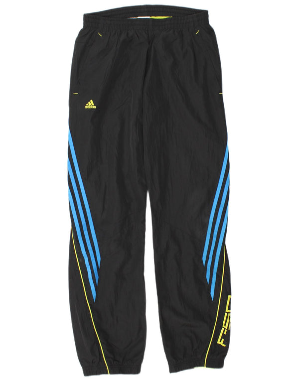 Adidas Boys F50 Graphic Tracksuit Trousers 13-14 Years  Black Polyester