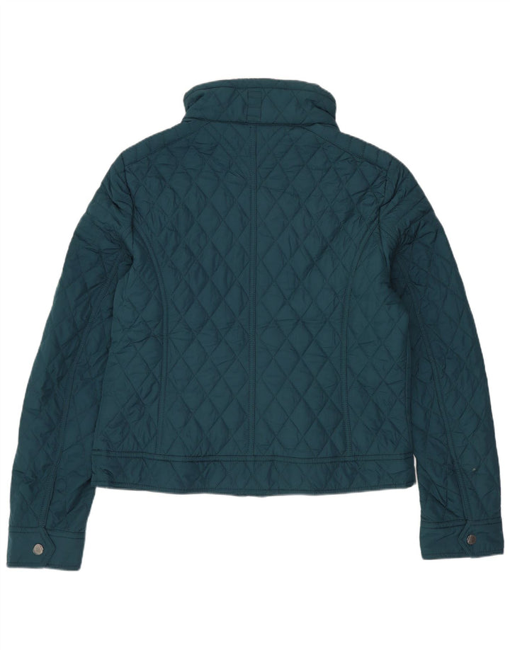 Tommy Hilfiger Γυναικείο Crop Quilted Jacket UK 14 Medium Green Cotton