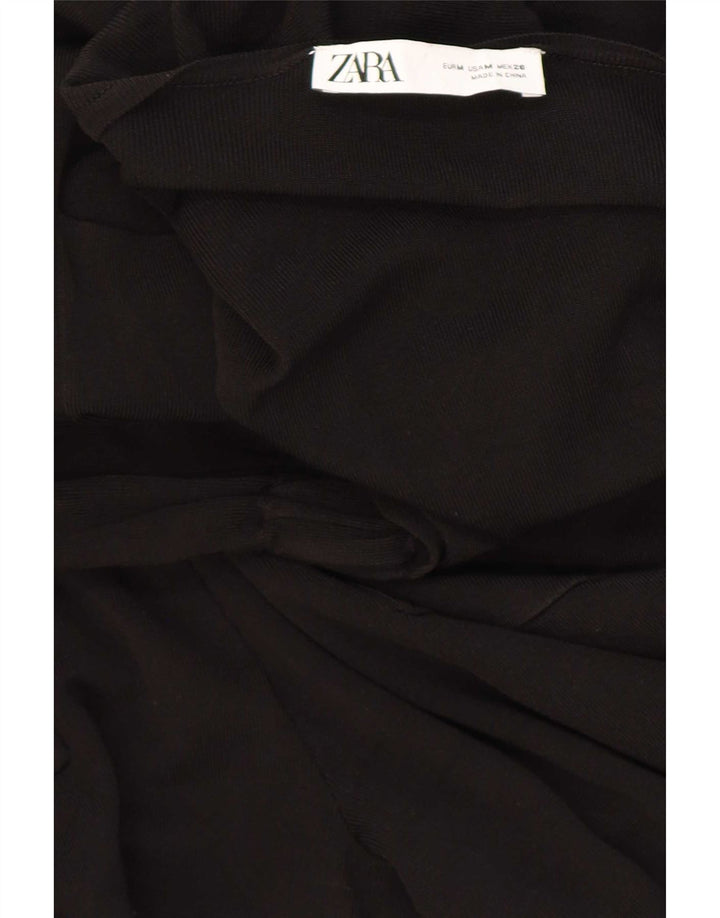 Zara γυναικεία ολόσωμη φόρμα 3/4 μανίκια UK 14 Medium Black
