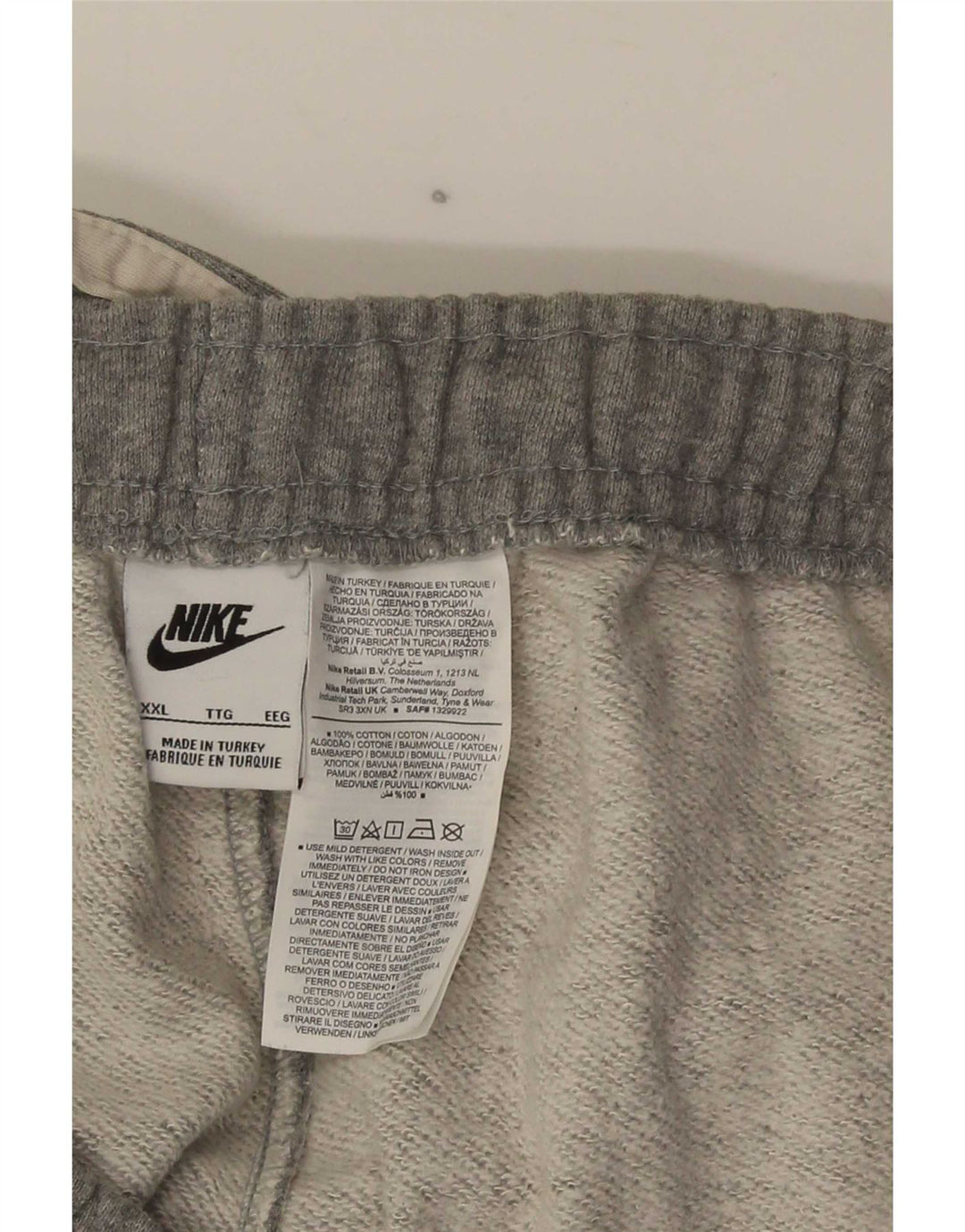Ανδρική φόρμα Nike Παντελόνι Joggers 2XL Γκρι βαμβακερό