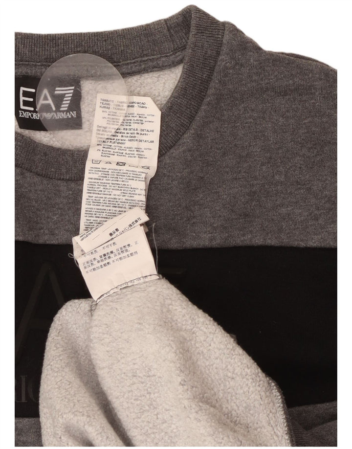 EMPORIO ARMANI Γυναικεία φούτερ Jumper UK 14 Medium Grey Colourblock