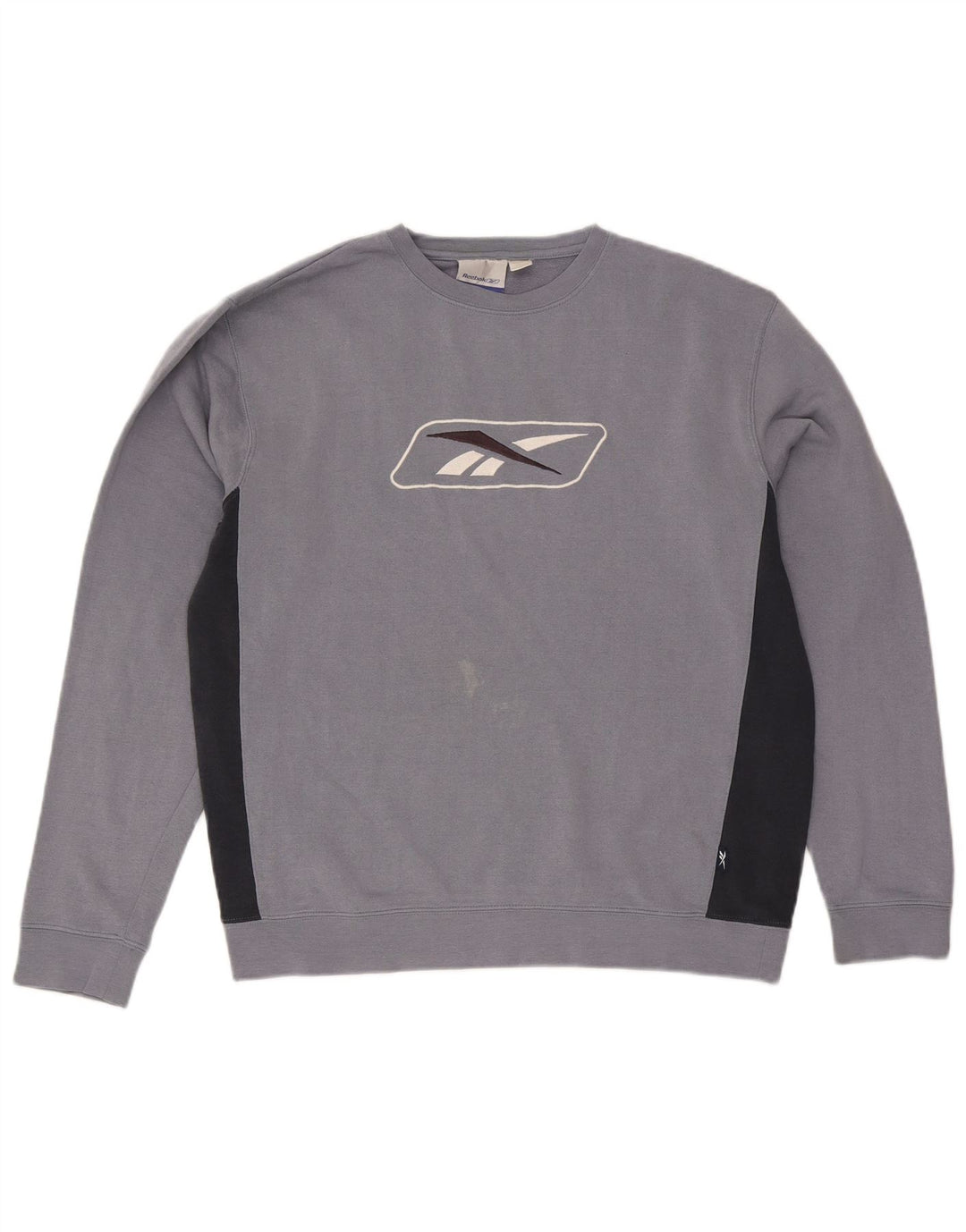 Ανδρικό γραφικό φούτερ Reebok Jumper Medium Blue Colourblock