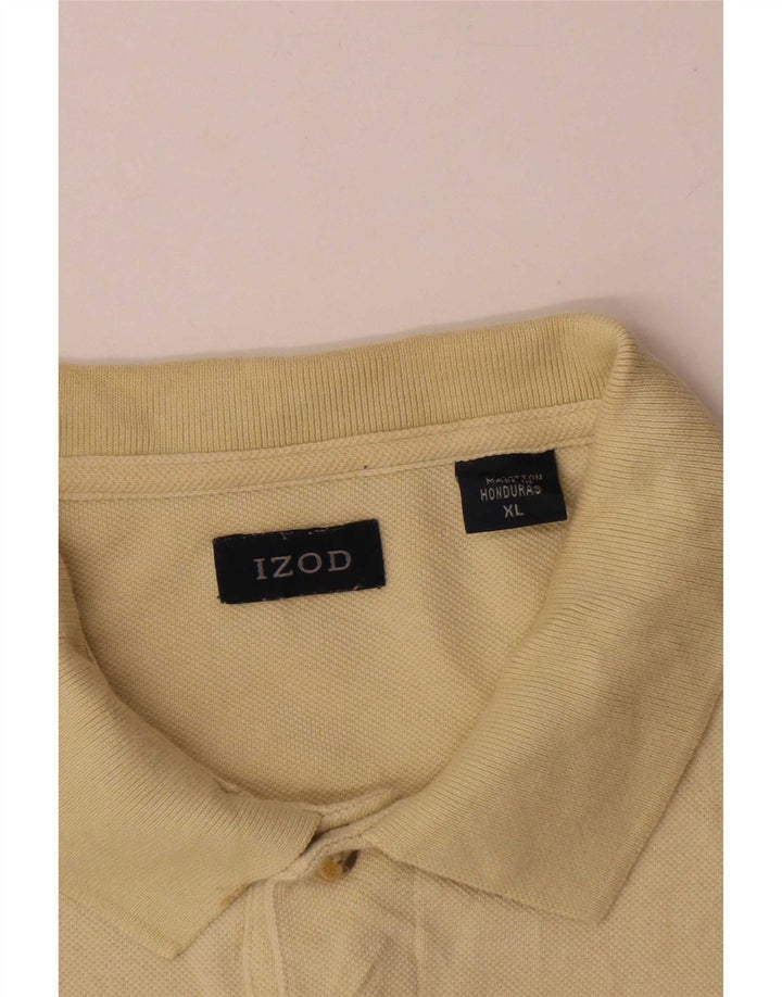 Izod Ανδρικό πουκάμισο πόλο XL κίτρινο βαμβακερό