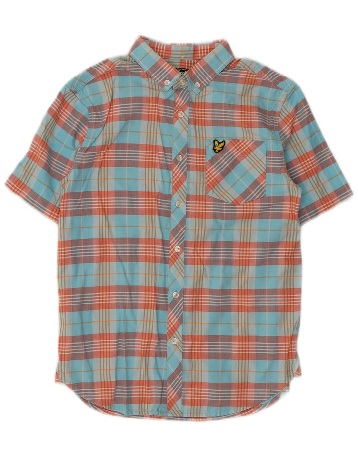 Lyle & Scott Boys κοντομάνικο πουκάμισο 12-13 ετών Πολύχρωμο βαμβακερό