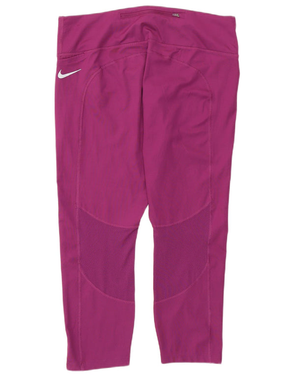 Γυναικεία κολάν Nike Dri Fit Capri UK 18 XL Purple Polyester