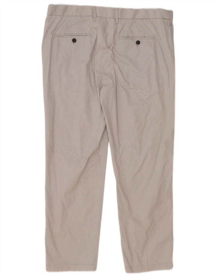 Marks & Spencer Ανδρικό παντελόνι Chino με κανονική εφαρμογή W38 L29 Γκρι βαμβακερό