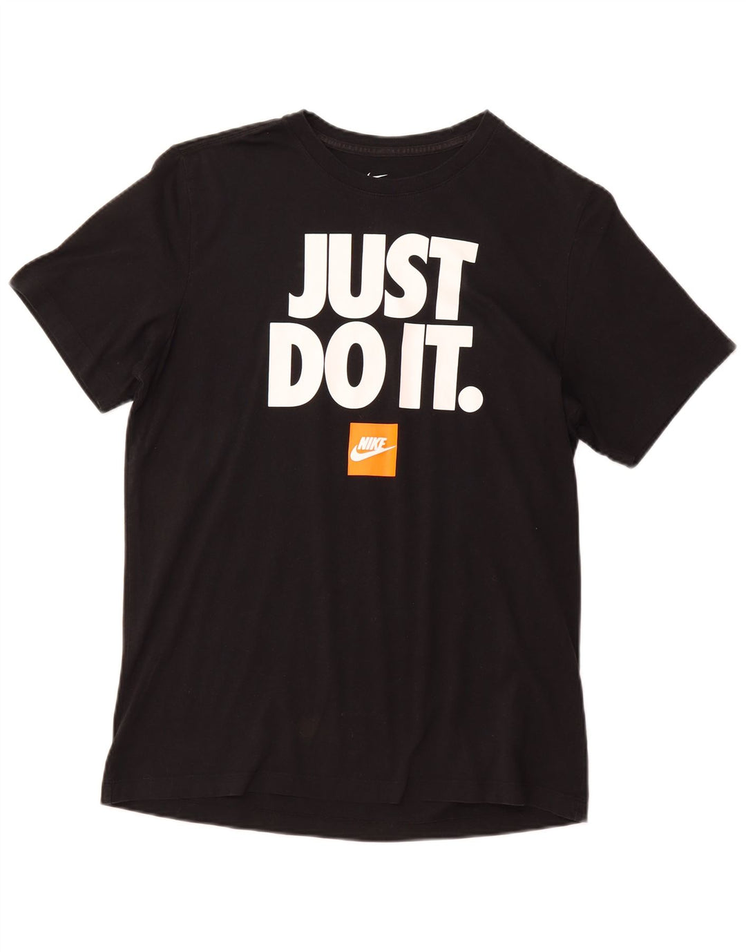 Ανδρικό γραφικό μπλουζάκι NIKE, μεγάλο μαύρο βαμβακερό