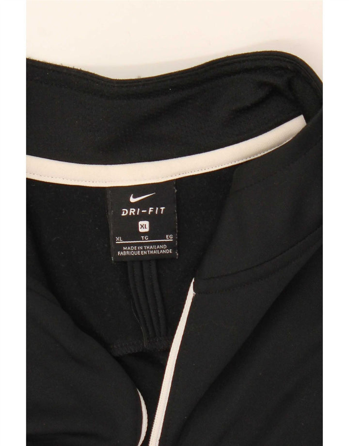 Ανδρική φόρμα Nike Dri Fit με φερμουάρ πουλόβερ με φόρμα Top XL Black Colourblock