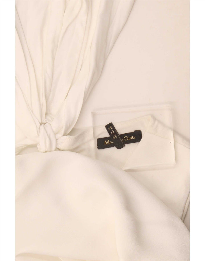 Massimo Dutti Γυναικείο Αμάνικο Φόρεμα Regular Shift UK 10 Small White
