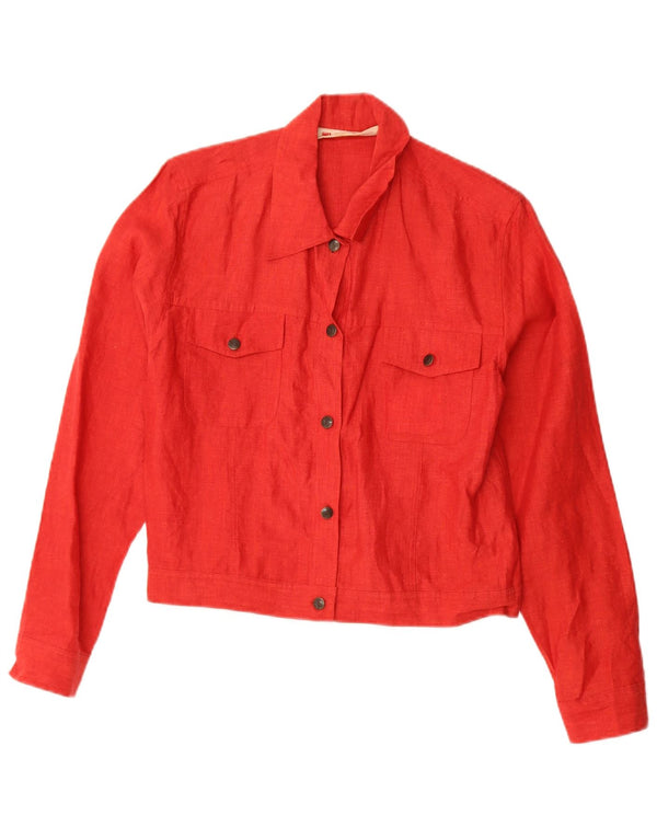 Γυναικείο Blunauta Crop Loose Fit Bomber Jacket UK 6 XS Red Lenn