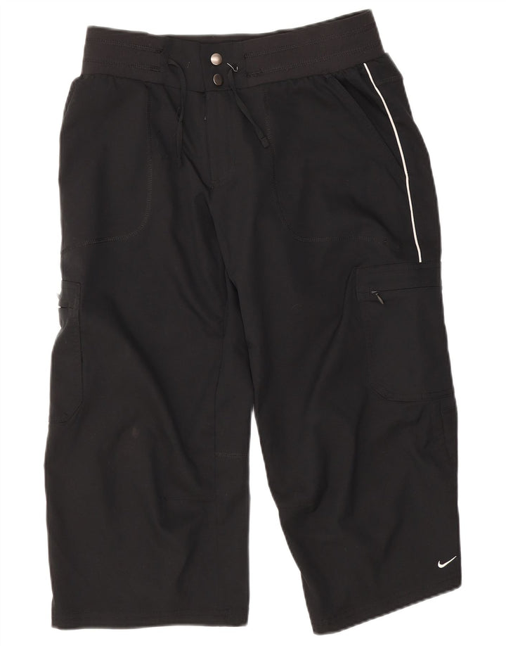 Γυναικείο παντελόνι Nike Capri Cargo UK 8 Small W28 L20 μαύρο πολυεστέρα