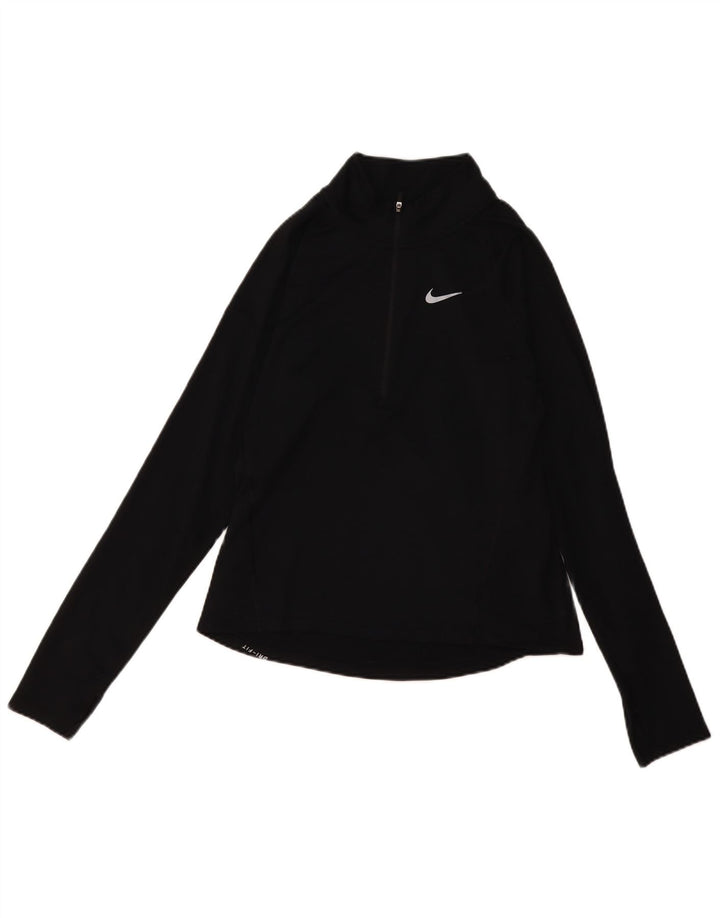 Γυναικεία φόρμα πουλόβερ με φερμουάρ Nike Dri Fit Top 10 Small Black