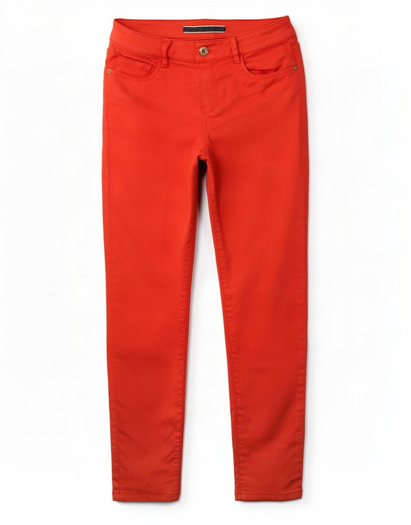 Massimo Dutti Γυναικεία Skinny Jeans EU 38 Small W28 L24 Κόκκινο βαμβακερό