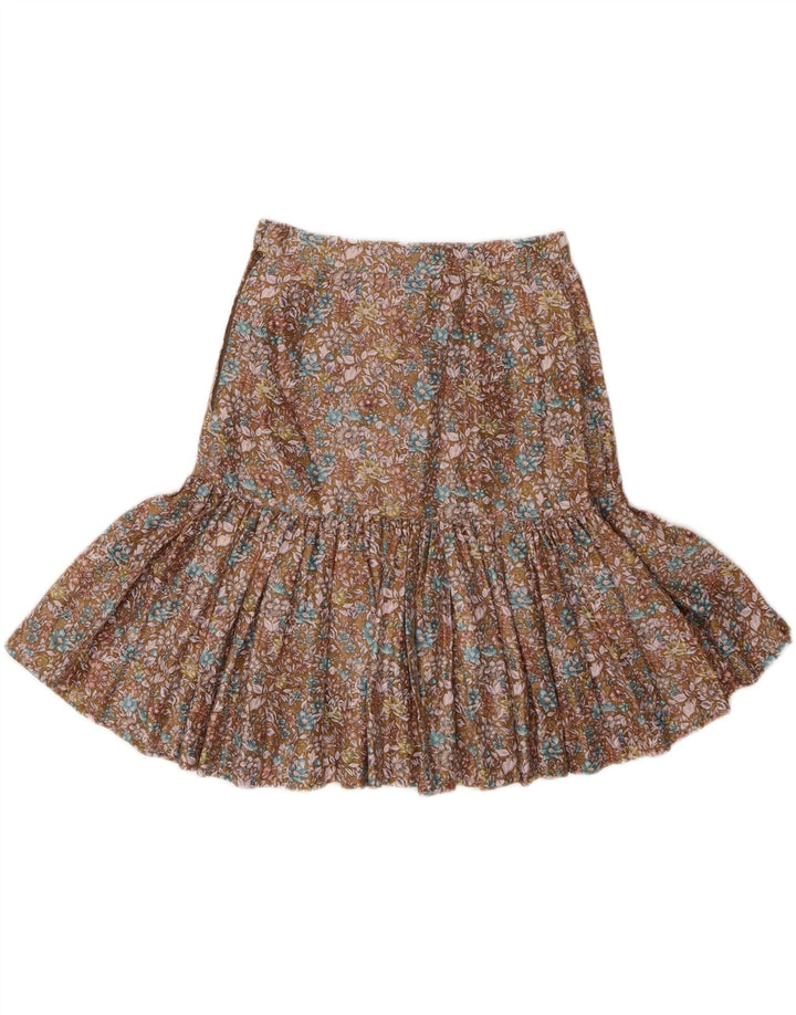 MIMMINA Womens Mini Skirt W24 XS Brown Floral