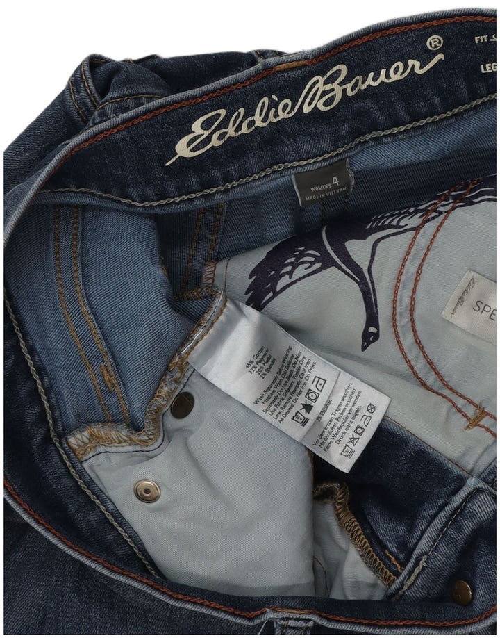 EDDIE BAUER Γυναικείο ελαφρώς καμπυλωτό λεπτό τζιν US 4 Small W28 L30 Blue